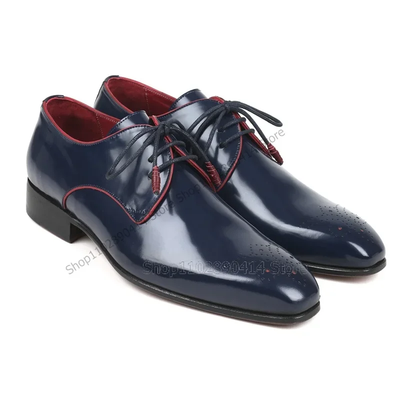 Men'S Shoes Navy Blue - Navy Blue Breathable Strappy Men Derby