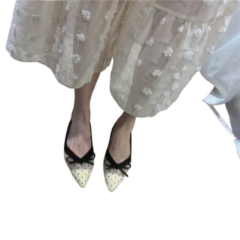 Dress Shoe Pointed - 2026 Summer New Polka Dot Single