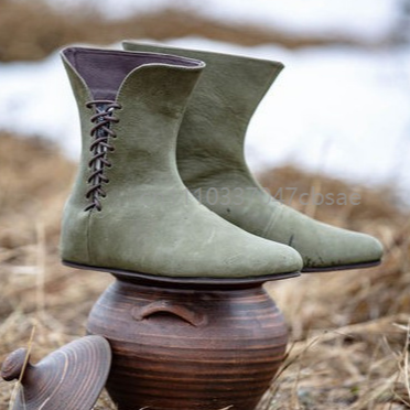 Men'S Shoes Louis Vuitton - Men Retro Medieval PU Leather Shoes