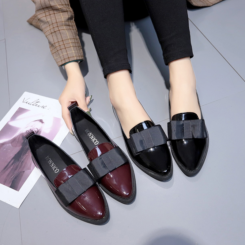 Black/ Wine Red Patent Leather - đánh giá và giá Dress Shoe Pointed
