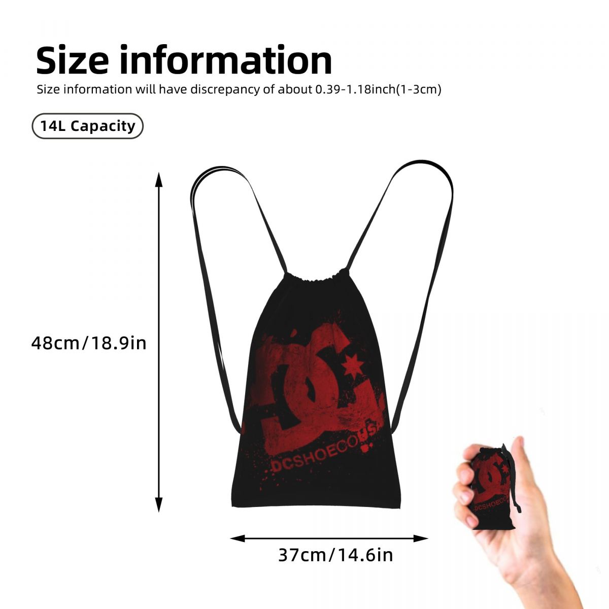 DC Shoe Co Drawstring Backpack - đánh giá và giá Men'S Shoes Dc