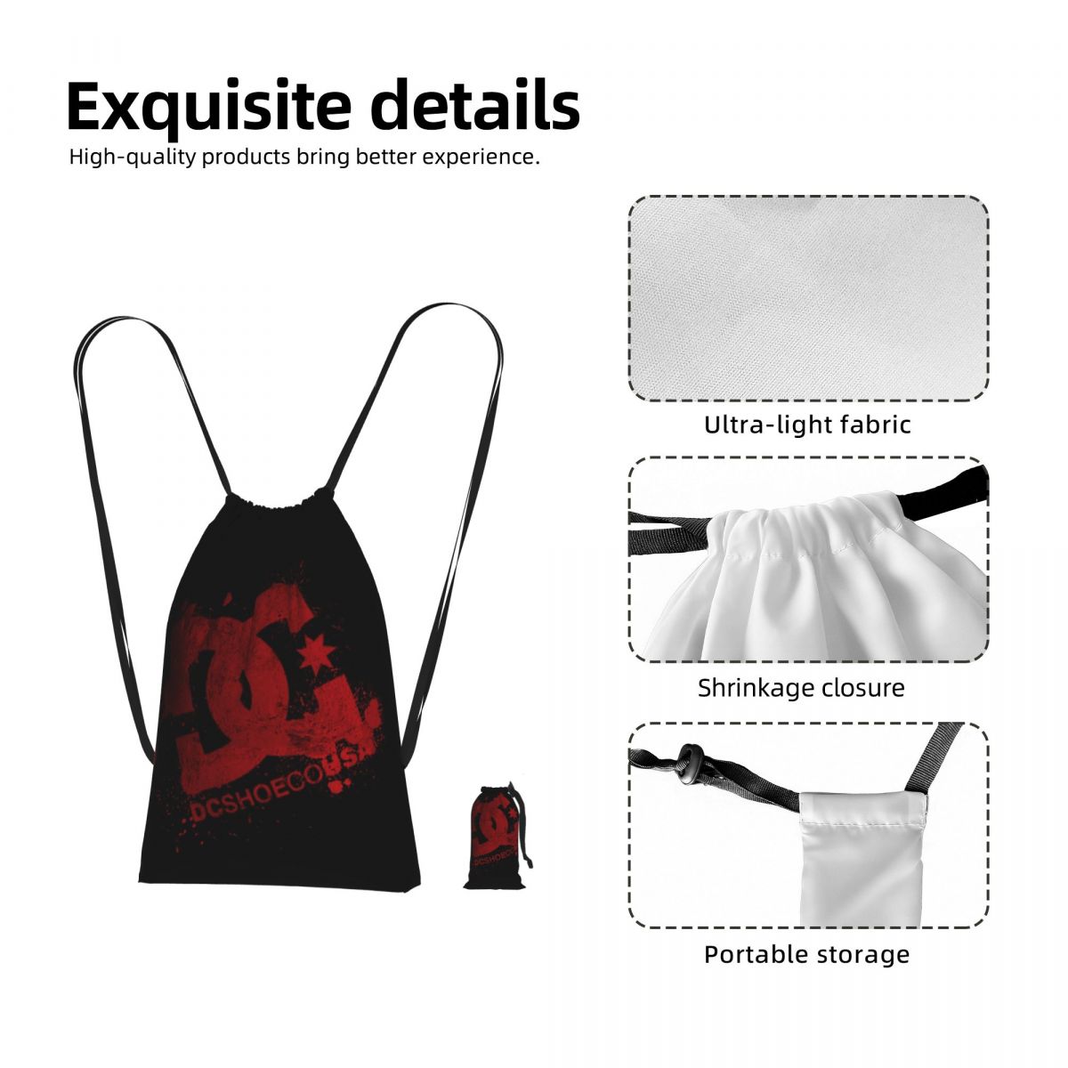 DC Shoe Co Drawstring Backpack - đánh giá và giá Men'S Shoes Dc