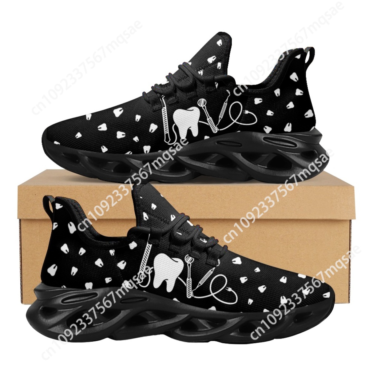 Black and White Teeth Medical  - đánh giá và giá Men'S Shoes Black And White