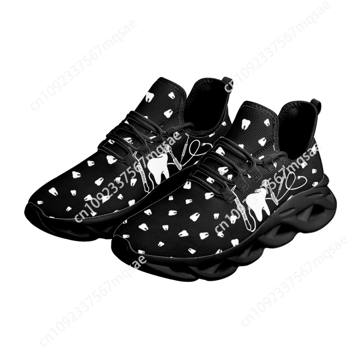 Black and White Teeth Medical  - đánh giá và giá Men'S Shoes Black And White