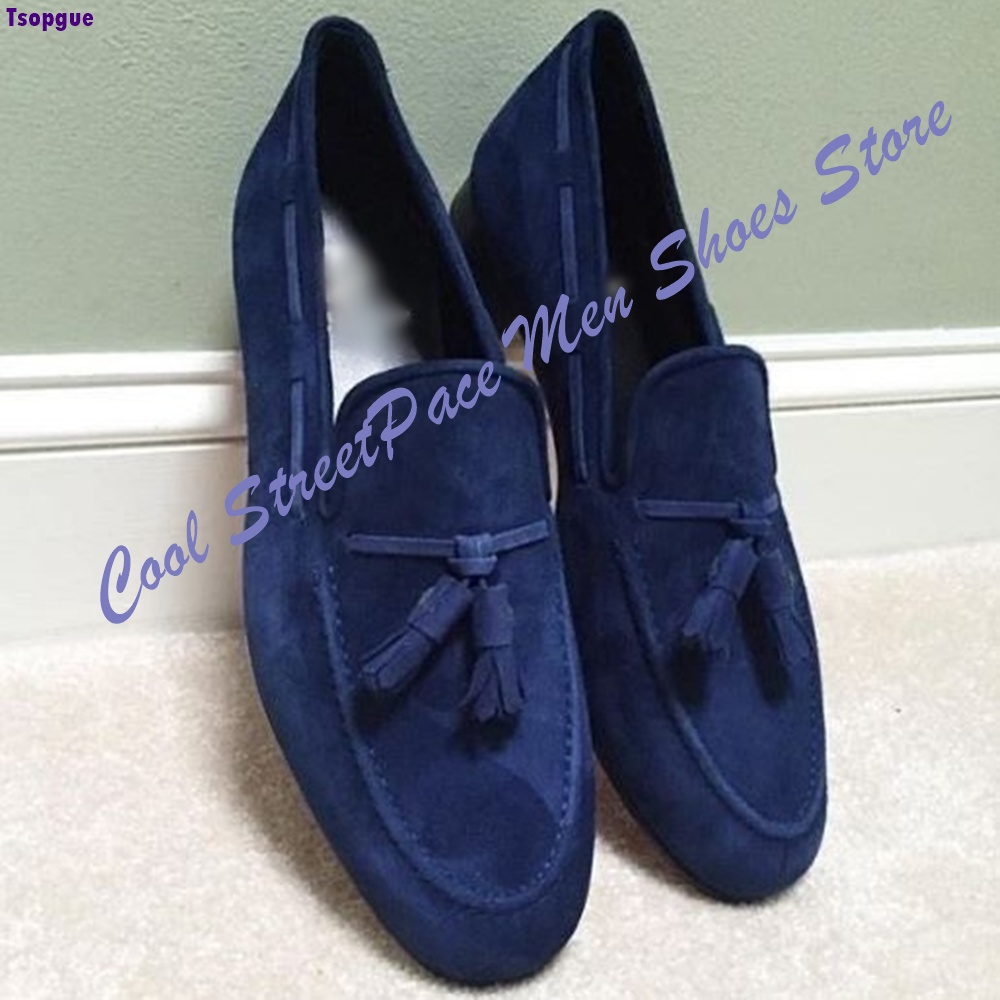 Business Casual Knot Loafers f - đánh giá và giá Men'S Shoes Navy Blue