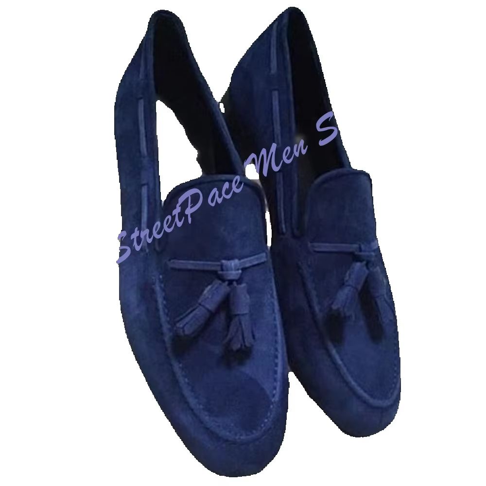 Business Casual Knot Loafers f - đánh giá và giá Men'S Shoes Navy Blue