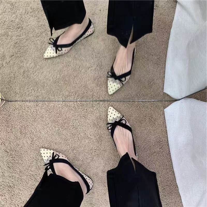 2026 Summer New Polka Dot Sing - đánh giá và giá Dress Shoe Pointed
