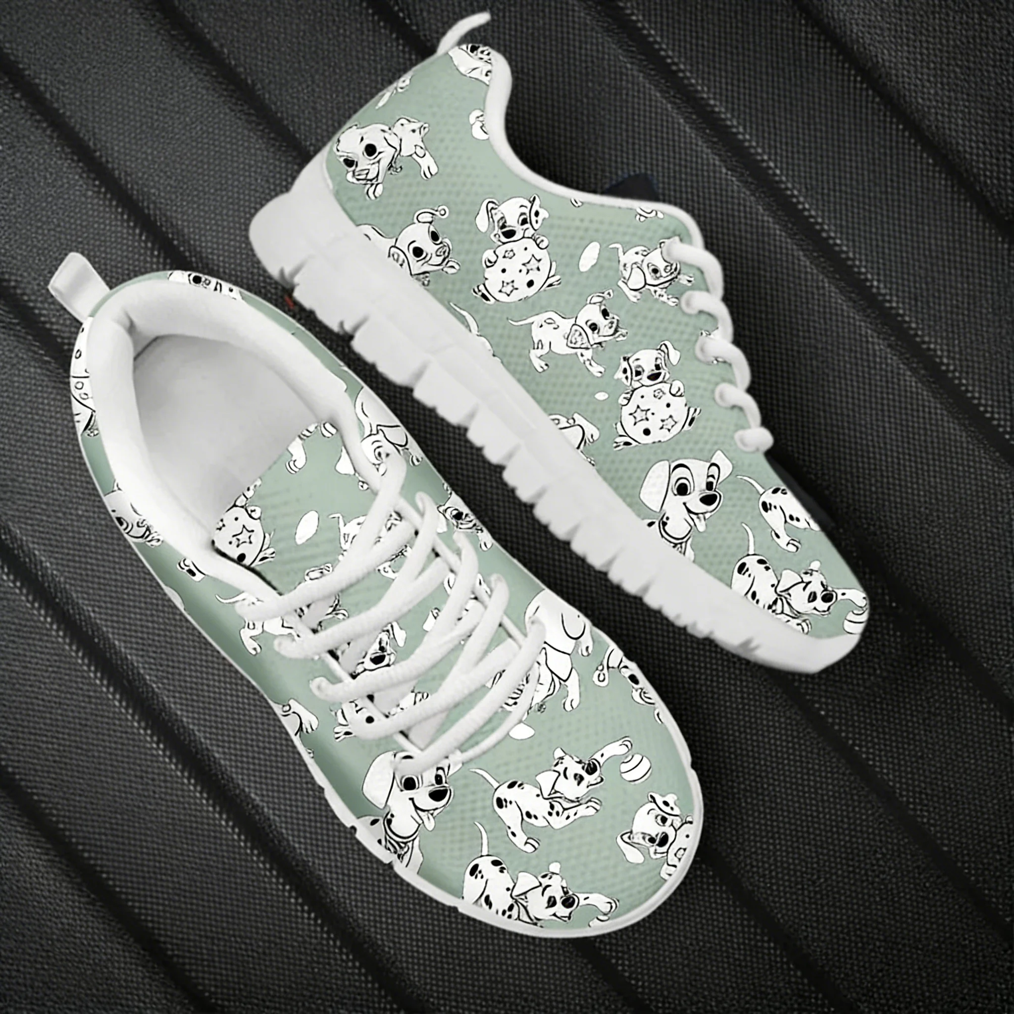Dalmatian Dog Cute Pattern Wom - đánh giá và giá Men'S Shoes Black And White