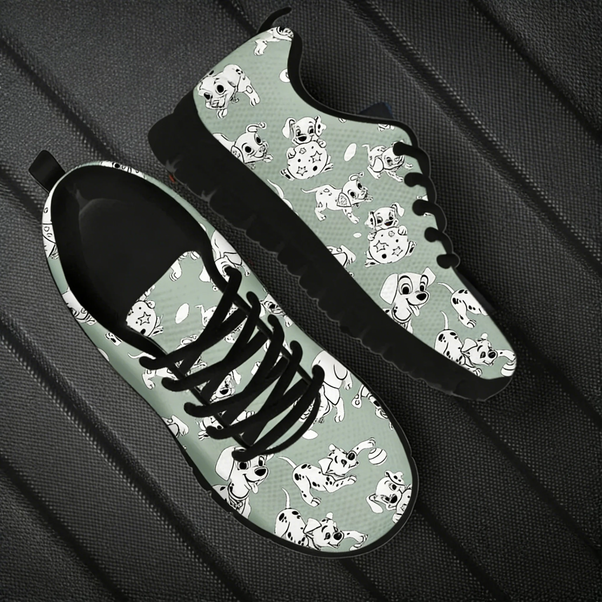 Dalmatian Dog Cute Pattern Wom - đánh giá và giá Men'S Shoes Black And White
