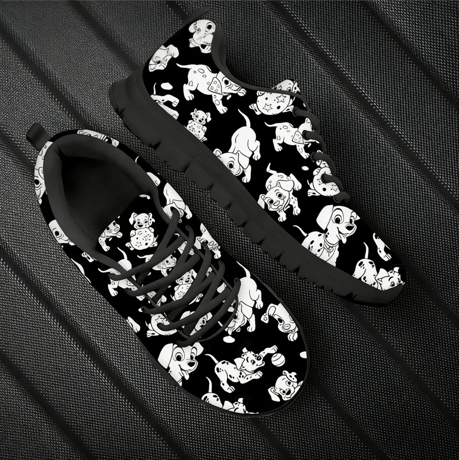 Dalmatian Dog Cute Pattern Wom - đánh giá và giá Men'S Shoes Black And White