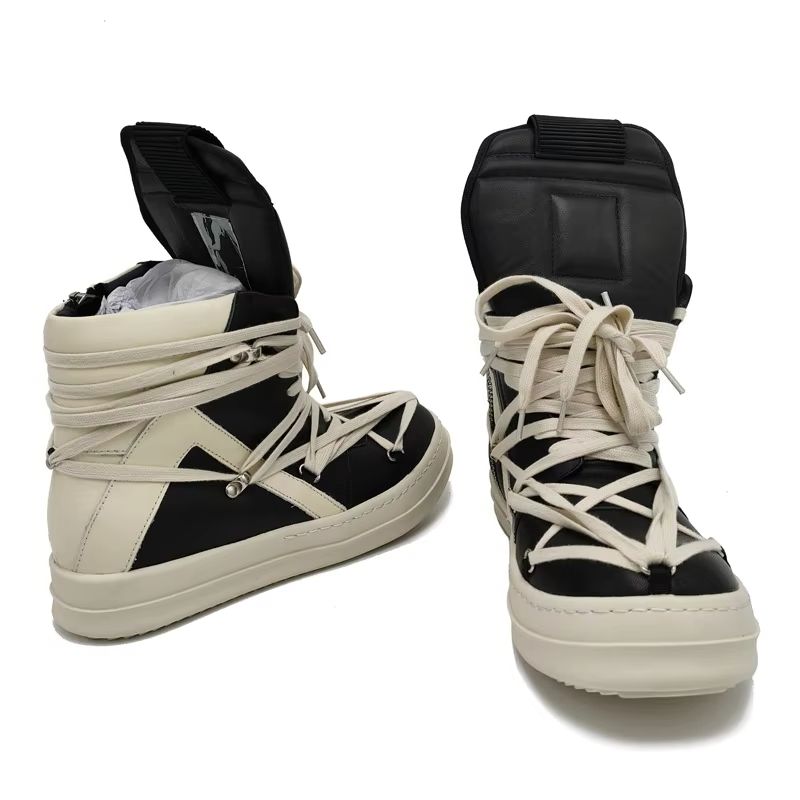 Men High Top Shoes Luxury Lace - đánh giá và giá Men'S Shoes Black And White