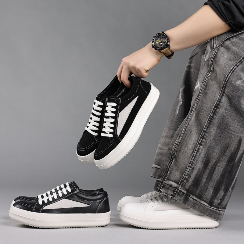 Mens Black Genuine Leather Pla - đánh giá và giá Men'S Shoes Black And White