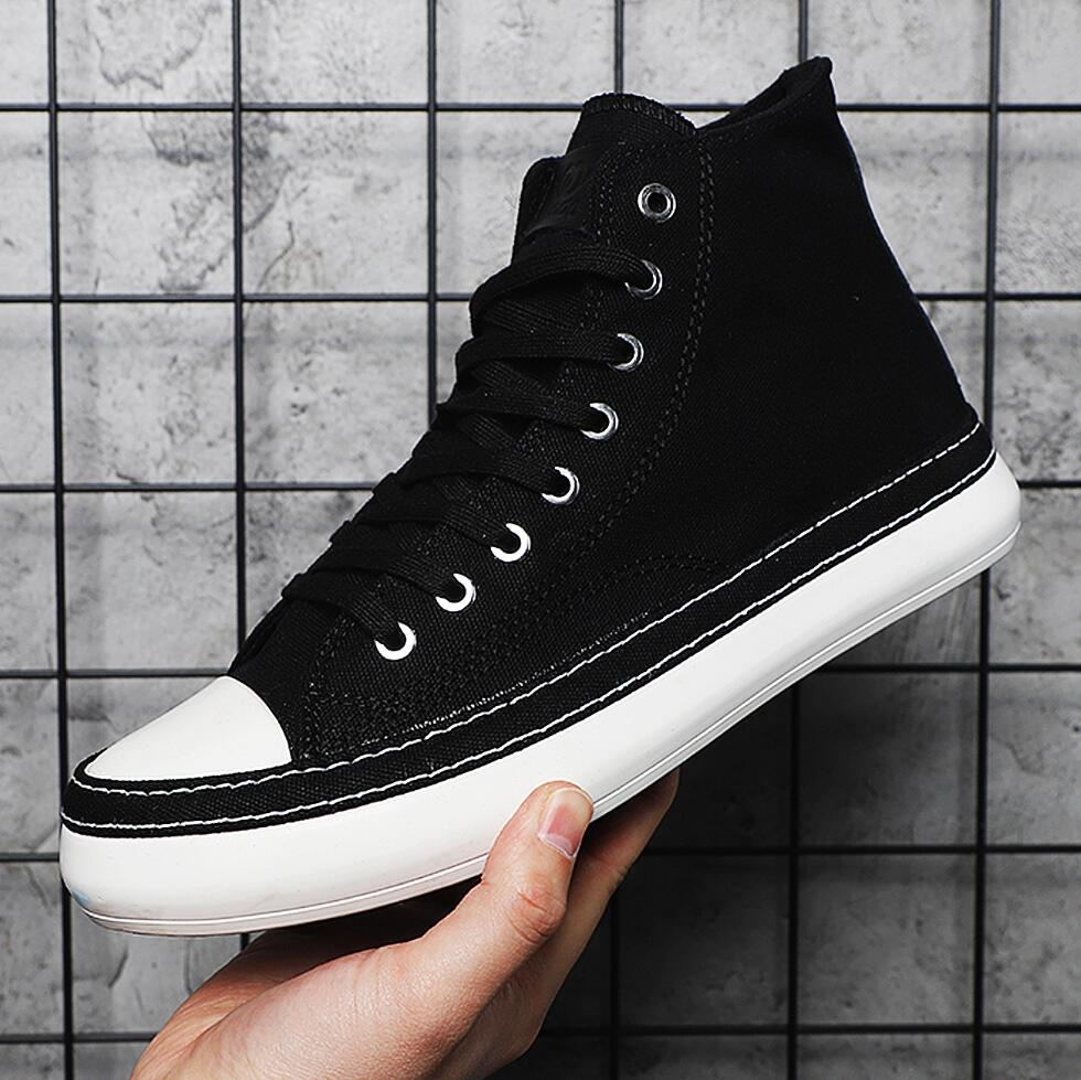 Men's High Top Canvas Shoes Ca - đánh giá và giá Men'S Shoes Black And White