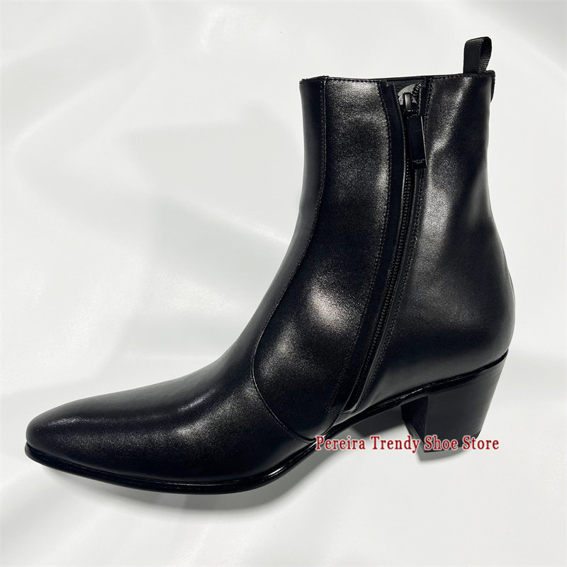 British Style Cowhide 6CM Thic - đánh giá và giá Men'S Shoes Black And White