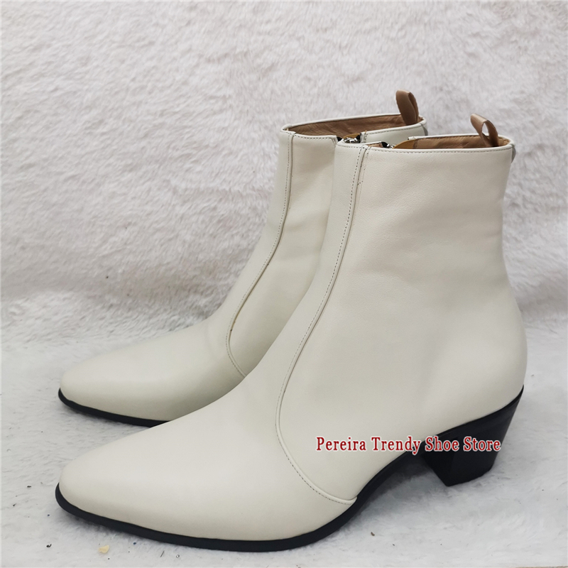 British Style Cowhide 6CM Thic - đánh giá và giá Men'S Shoes Black And White