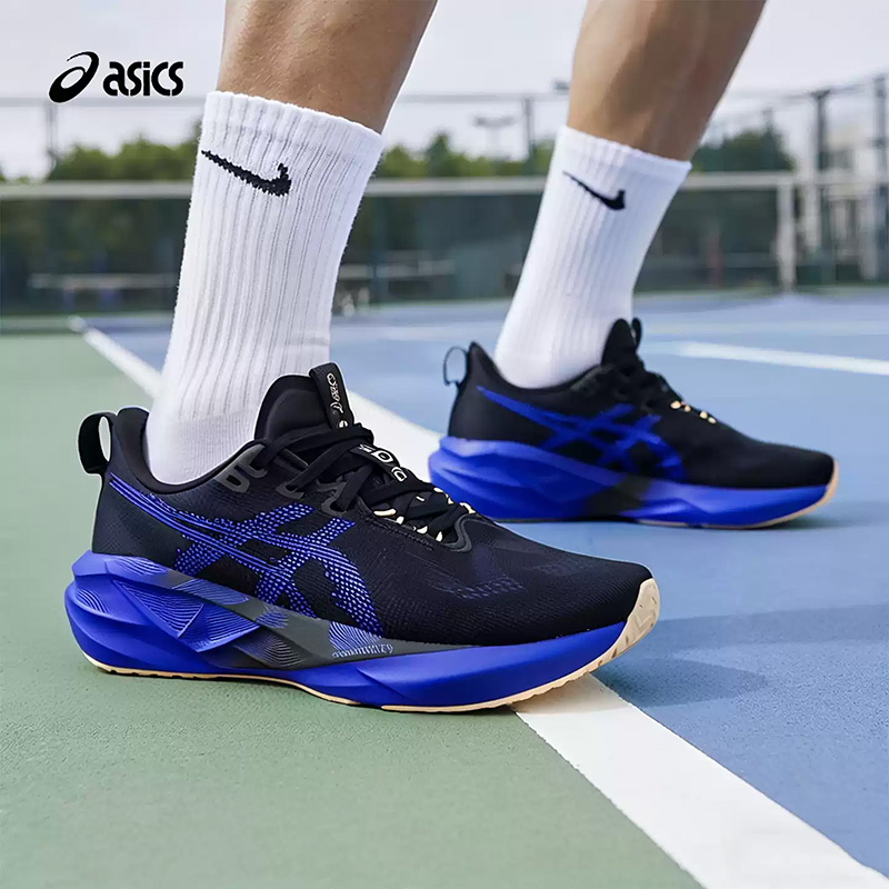 Asics NOVABLAST 5 Black Royal  - đánh giá và giá Men'S Shoes Navy Blue