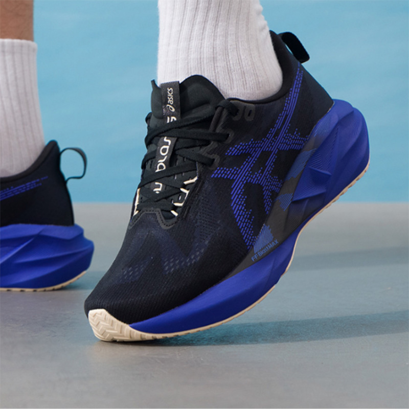 Asics NOVABLAST 5 Black Royal  - đánh giá và giá Men'S Shoes Navy Blue