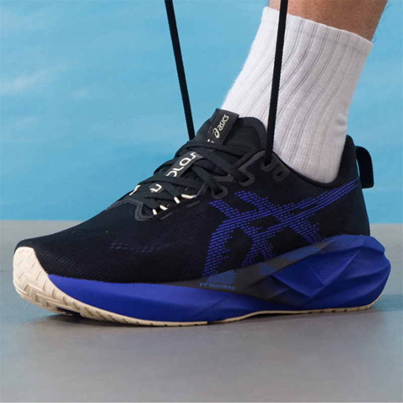 Asics NOVABLAST 5 Black Royal  - đánh giá và giá Men'S Shoes Navy Blue