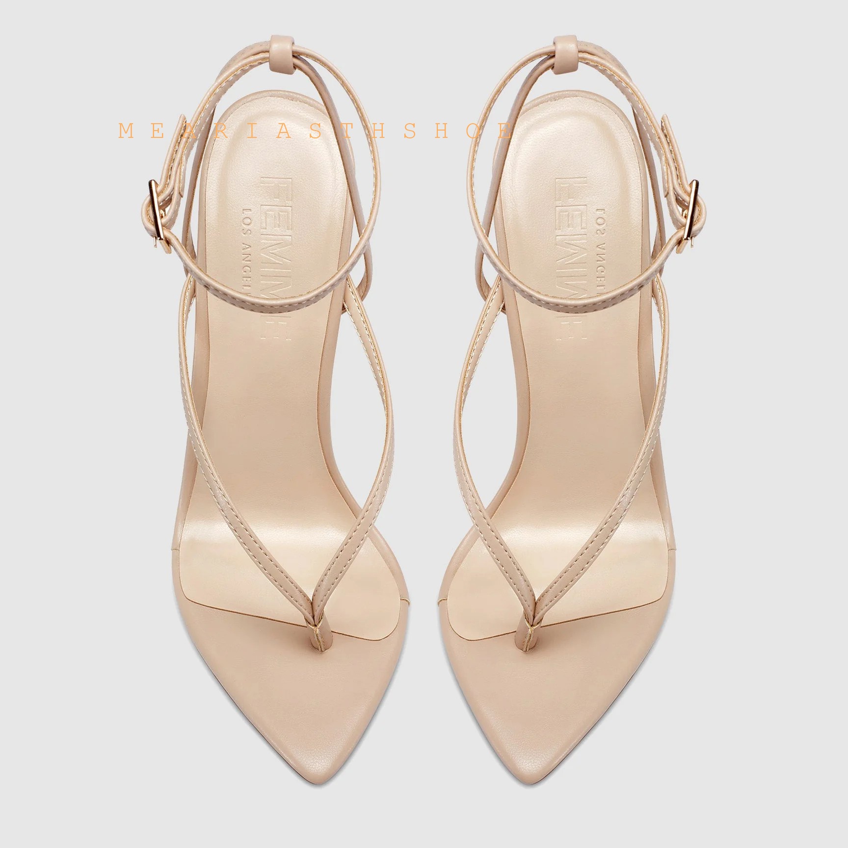 Beige Black Cross Straps Flip- - đánh giá và giá Dress Shoe Pointed