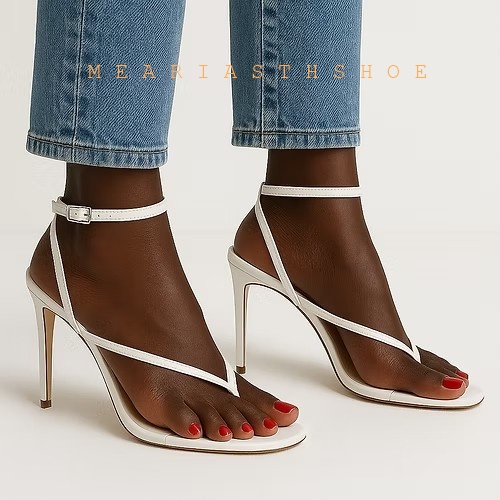 Beige Black Cross Straps Flip- - đánh giá và giá Dress Shoe Pointed