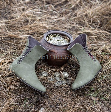 Men Retro Medieval PU Leather  - đánh giá và giá Men'S Shoes Louis Vuitton
