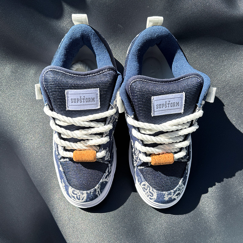 New Style Navy Blue Printed Lo - đánh giá và giá Men'S Shoes Navy Blue