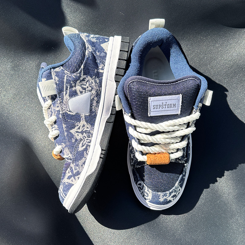 New Style Navy Blue Printed Lo - đánh giá và giá Men'S Shoes Navy Blue