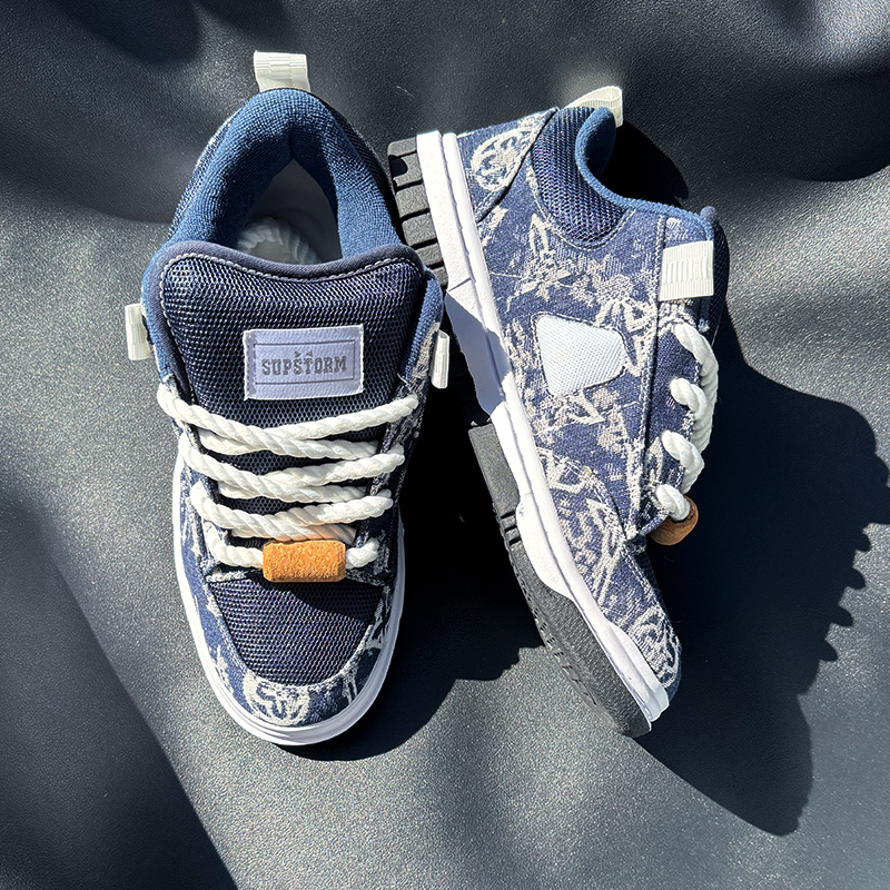 New Style Navy Blue Printed Lo - đánh giá và giá Men'S Shoes Navy Blue