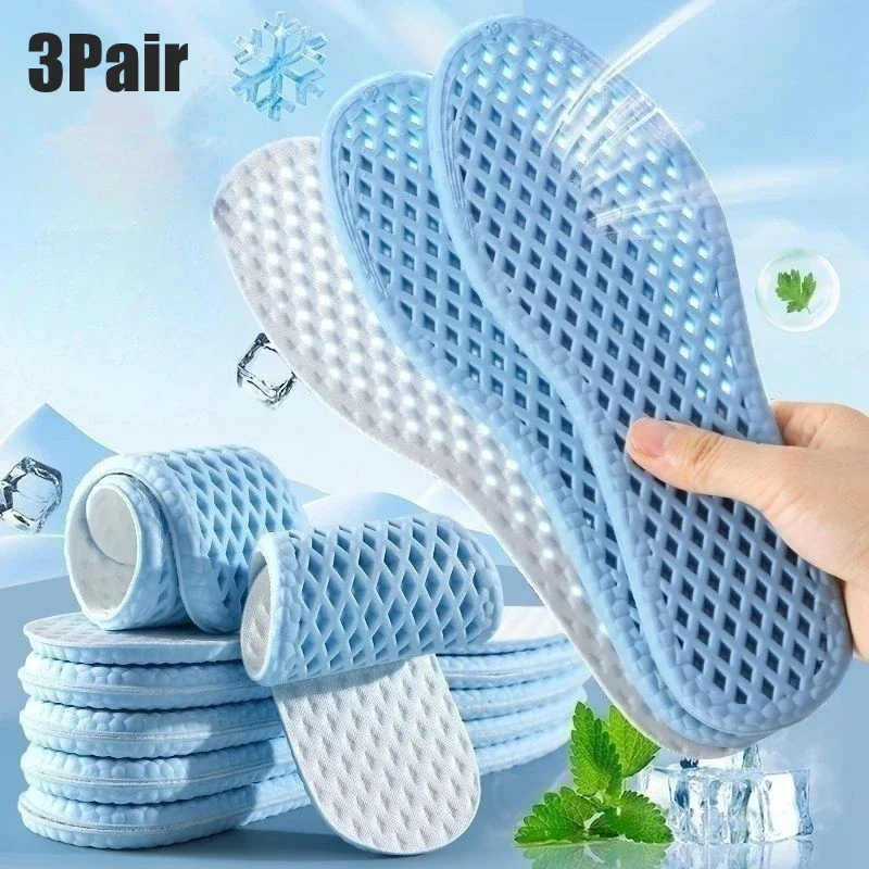 3 Pair Summer Cooling Insoles  - đánh giá và giá Running Shoes Lightweight