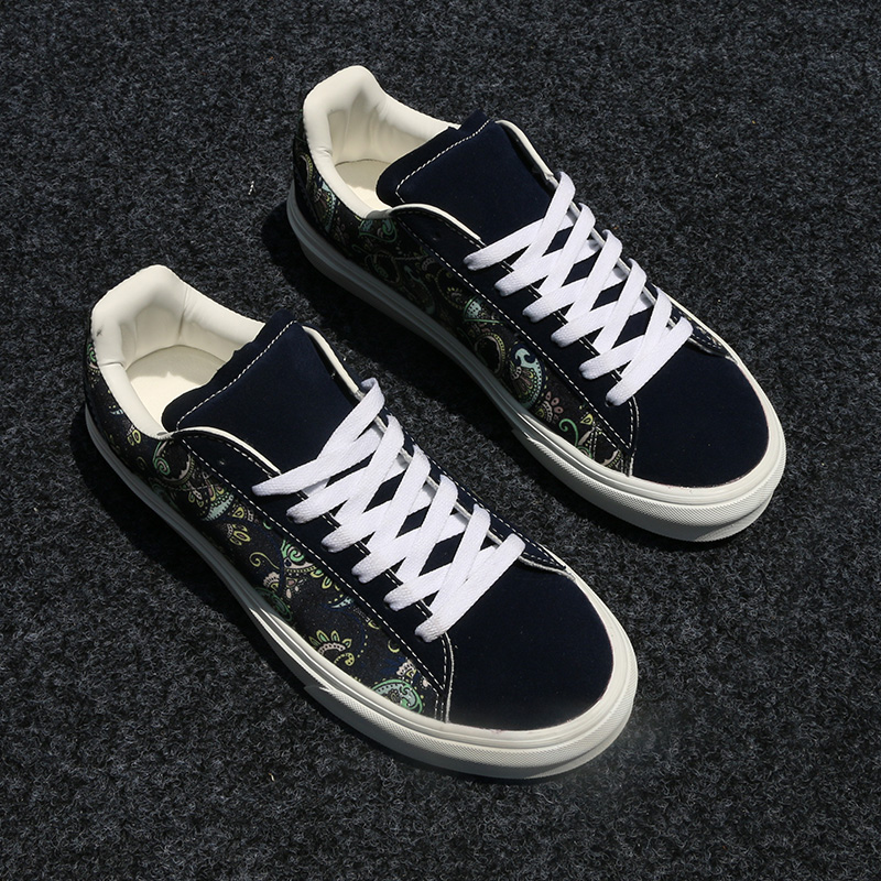 Summer Navy Blue Printed Large - đánh giá và giá Men'S Shoes Navy Blue